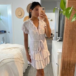 Rebecca Taylor lavender ruffle dress